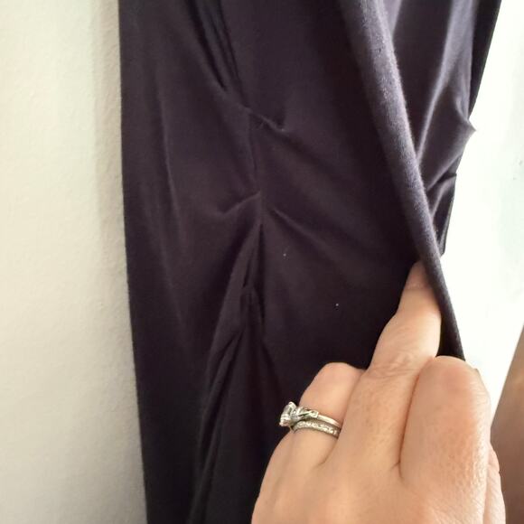 Y2K Vintage JEAN'S PAUL GAULTIER | Black Cowl Neck Bling Midi Dress | Small - Picture 5 of 10